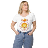Leo Women’s Fitted V-Neck T-Shirt | Zodiac Series 1 - Beyond T-shirts